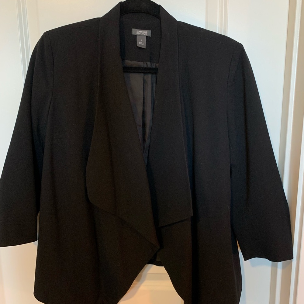 Kenneth Cole Reaction Shawl Collar Blazer Black